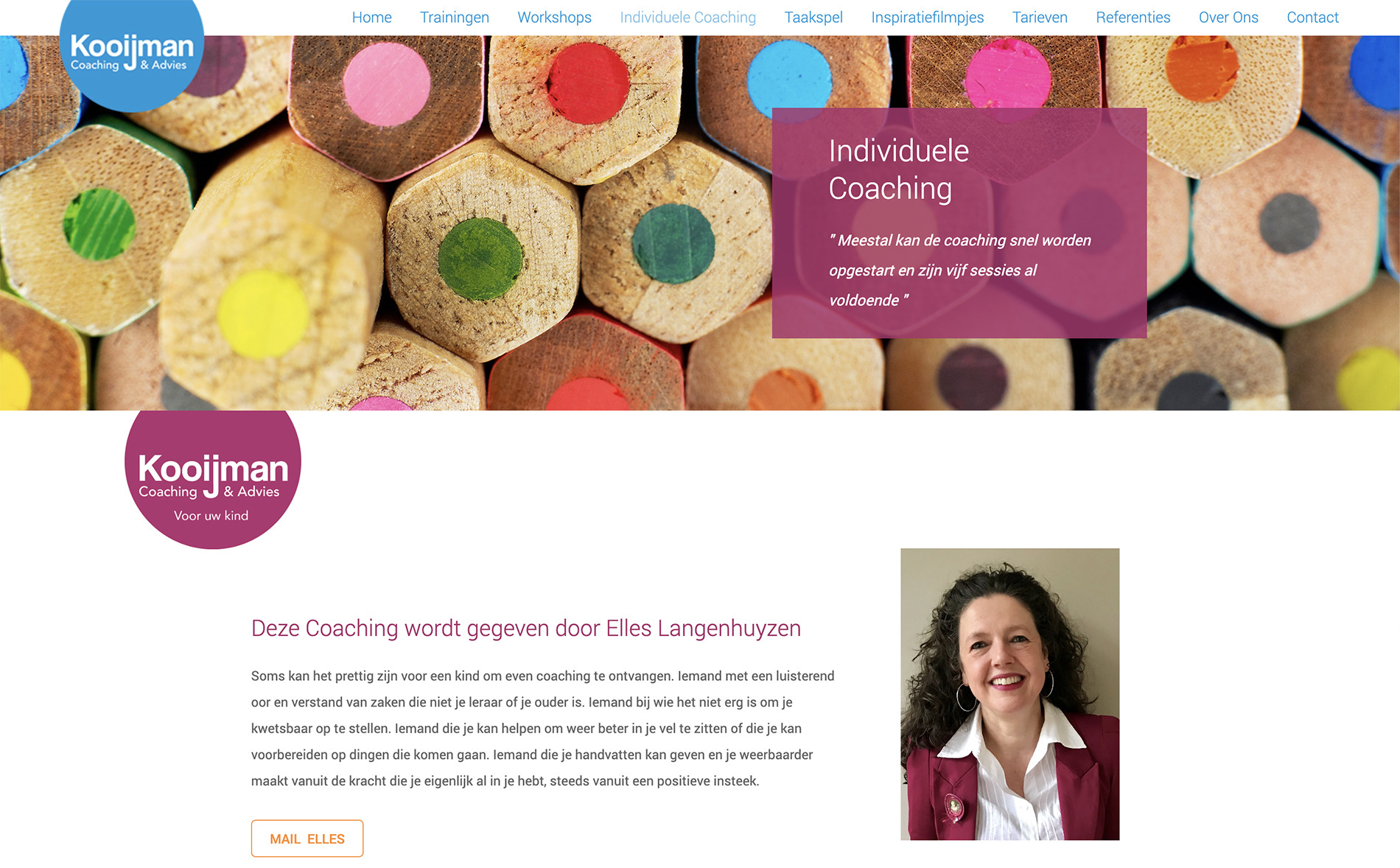 Elles Individuele Coaching Imago Design Reclamebureau Nijmegen