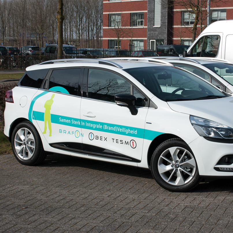 Belettering decoratie auto's Brafon Obex Tesmo Nieuws Imago Design
